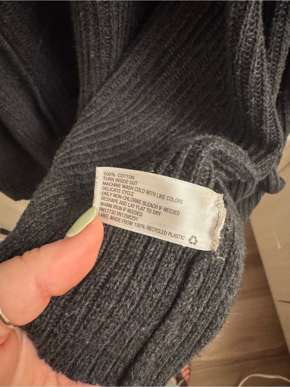 Universal Thread Open-Front Ribbed Cardigan - Picture 6 of 6